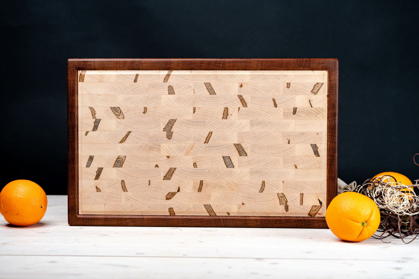 Ambrosia Maple with Lace Wood Frame Cutting Board