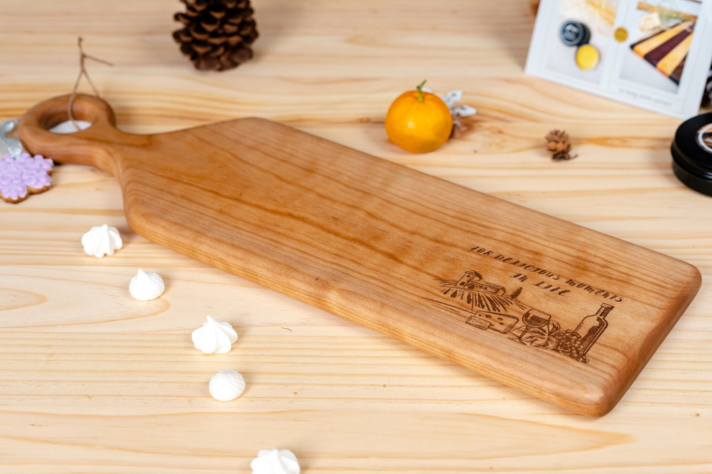 Birch Charcuterie Board "For delicious moments in Life"