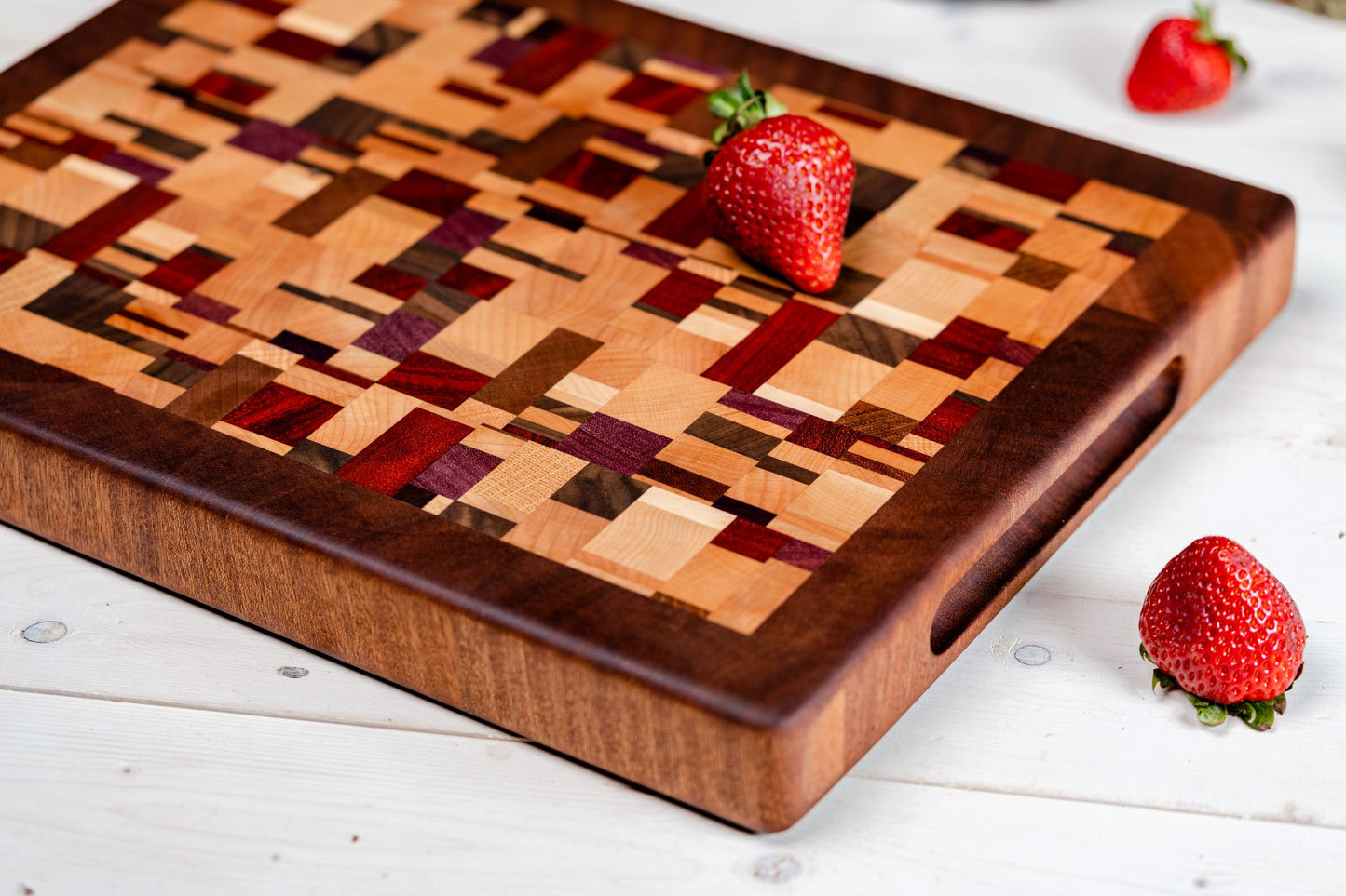 Chaos Design Cutting Board with Sapele Wood Frame
